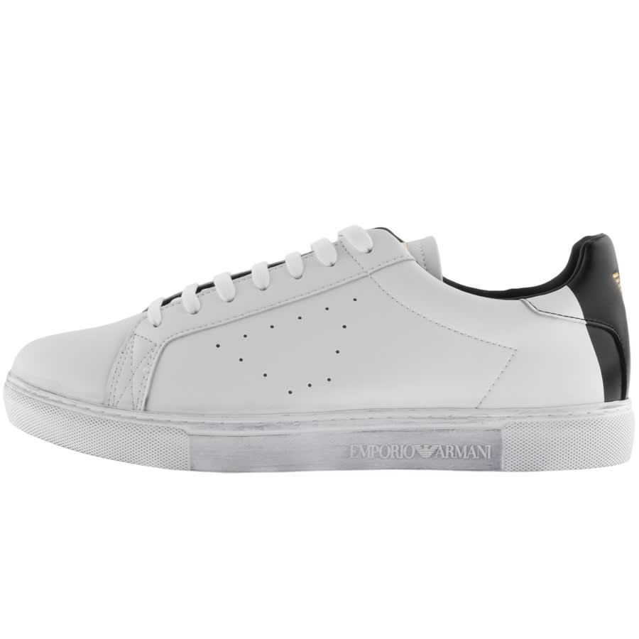 Alternative Image for ProductEmporio Armani Logo Trainers White1